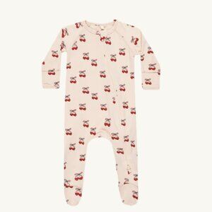 NWT - Quincy Mae bamboo zip pajama Mon amour